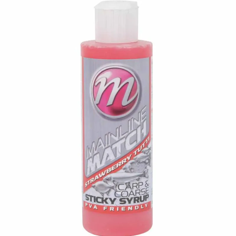 Appâts / Amorces - MAINLINE Additif liquide coup match sticky syrup strawberry tutti 250ml