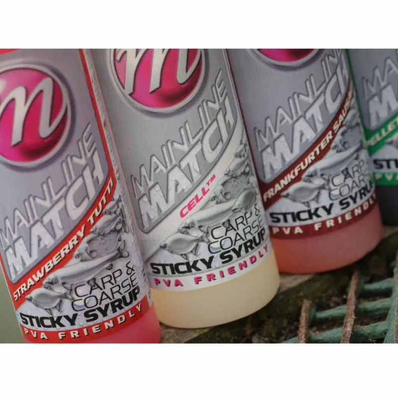 Appâts / Amorces - MAINLINE Additif liquide coup match sticky syrup strawberry tutti 250ml