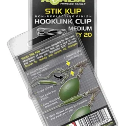 Acc.Montages/Hameçons - KORDA Agrafes pour sacs solubles carpe stik klip (x20)