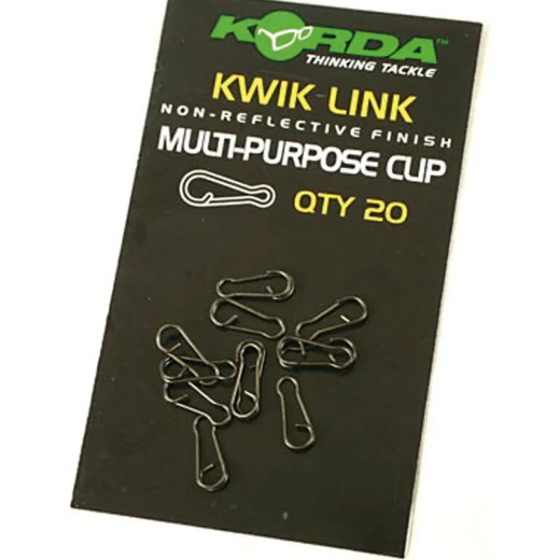 Acc.Montages/Hameçons - KORDA Agrafes rapides carpe kwick link (x20)