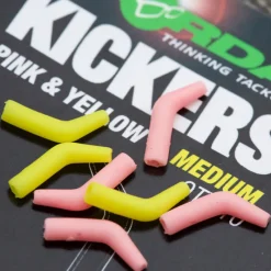 Acc.Montages/Hameçons - KORDA Aigneur de igne carpe kickers jaune/rose (x10)
