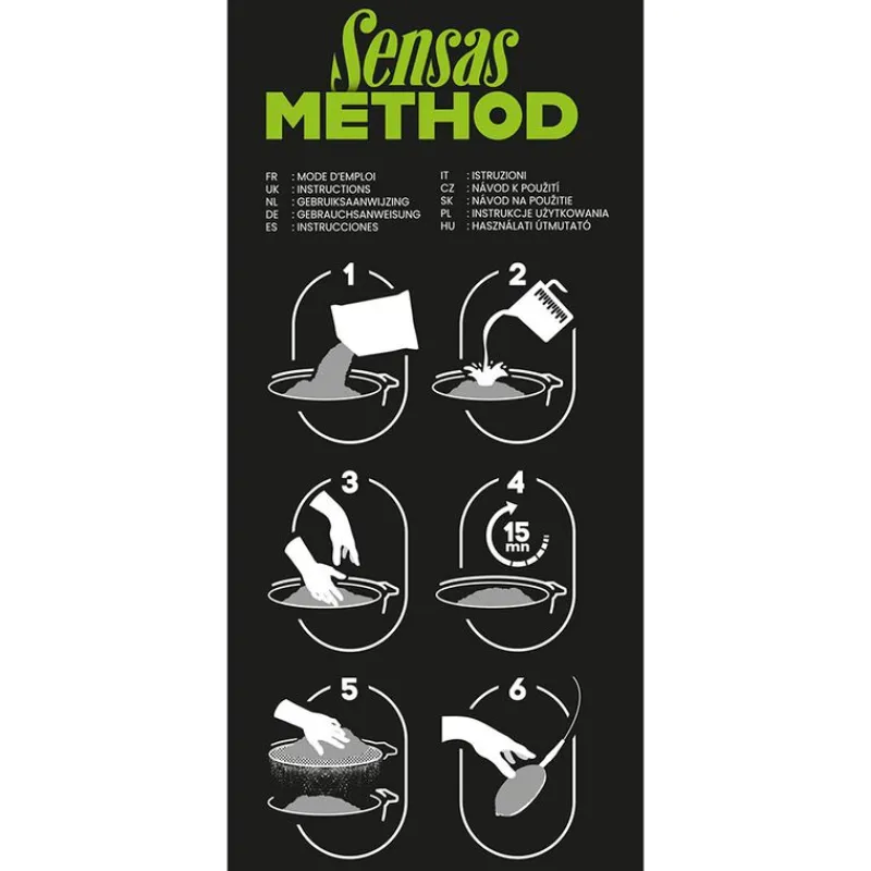 Appâts / Amorces - SENSAS Amorce Feeder Method Mix Natural Scopex 1kg