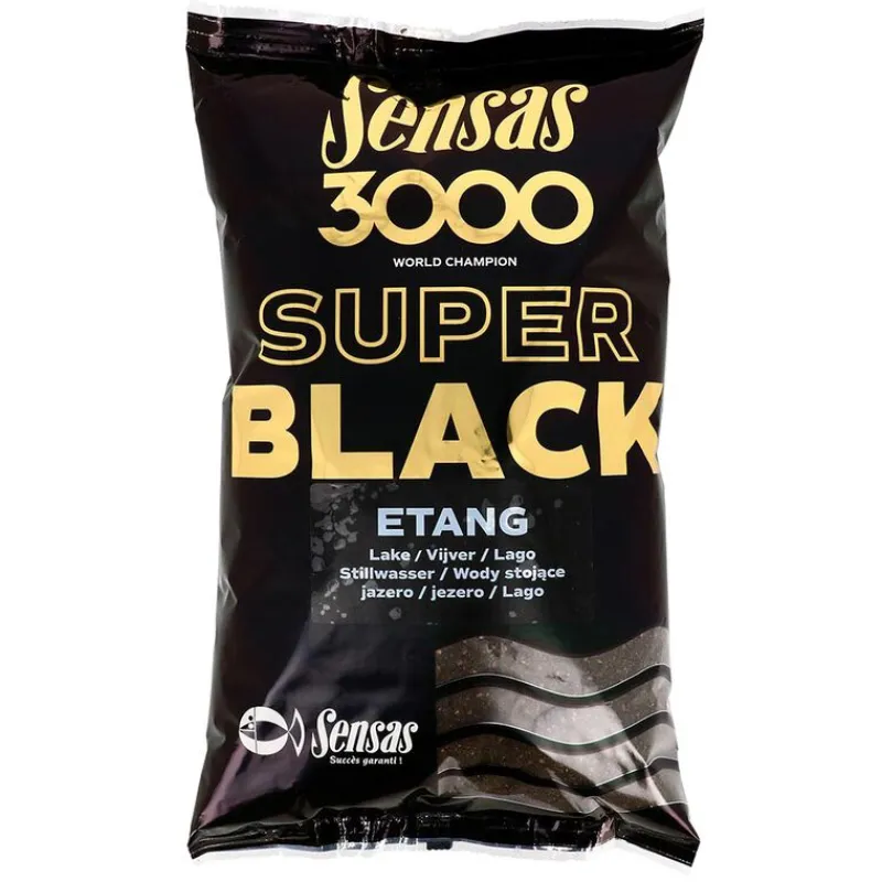 Appâts / Amorces - SENSAS Amorce 3000 Super Black Etang 1kg