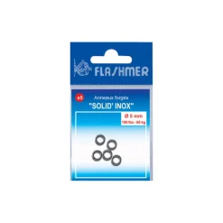 Montages / Hameçons - FLASHMER Anneaux soudés forges solid'inox (x5)