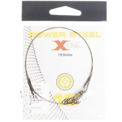 Carnassier Au Posé - X-LINE Bas de ligne acier carnassier power steel 19 brins 0cm + ham. ryder (x3)