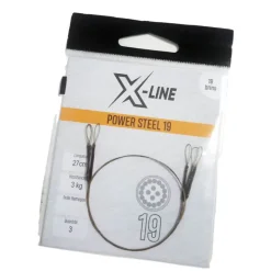 Découverte Pêche Du Carnassier|Hameçons Et Montages - X-LINE Bas de ligne acier carnassier power steel 19 brins 27cm (x3)