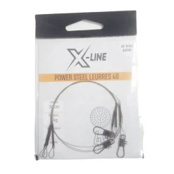 Découverte Pêche Du Carnassier|Hameçons Et Montages - X-LINE Bas de Ligne Acier Power Steel 49 Brins (x3)