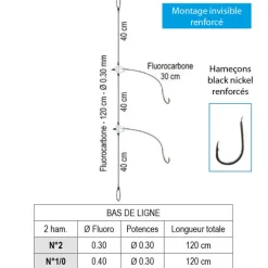 Bas De Lignes / Lignes Montées - FLASHMER Bas de ligne daurade royale-atlantic hameçons