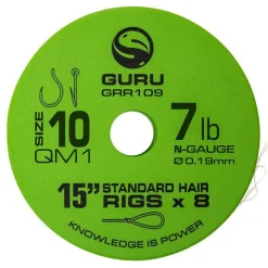 Acc. De Montage Feeder - GURU Bas de ligne qm1 standard hair 15" (38cm)
