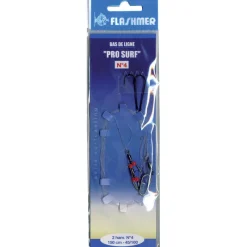 Bas De Lignes / Lignes Montées - FLASHMER Bas de ligne mer pro surfcasting 3 hamecons n°4