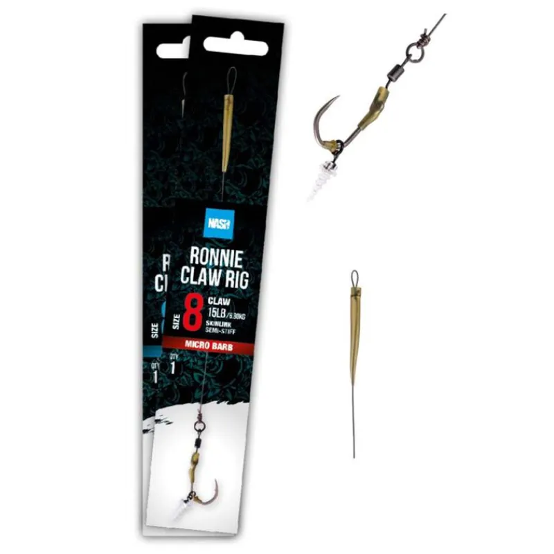 Acc.Montages/Hameçons - NASH Bas De Ligne Ronnie Claw Rig
