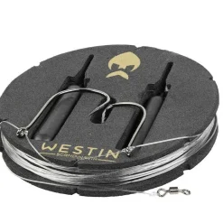 Hameçons Et Montages - WESTIN Bas de ligne prêt à pêcher Dropshot Rig Kit 14g (x2) + ShadTeez Pin-Tail (x2)