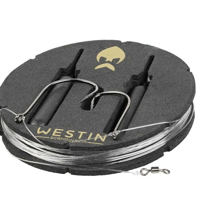 Hameçons Et Montages - WESTIN Bas de ligne prêt à pêcher Dropshot Rig Kit 10g (x2) + ShadTeez Pin-Tail (x2)
