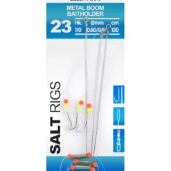 Surfcasting|Bas De Lignes / Lignes Montées - SPRO Bas de Ligne Salt Rig 3 Metal Boom Baitholders