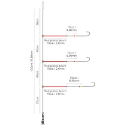 Surfcasting|Bas De Lignes / Lignes Montées - SPRO Bas de Ligne Salt Rig Plastic Boom Easy