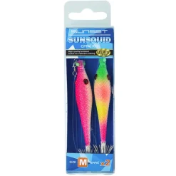 Pêche Eging|Leurres - SUNSET Bas de ligne Tataki Sunsquid Oppaï Taille M 9cm (x2)