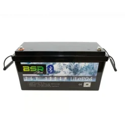 Batterie - BSR Batterie Monobloc Lithium Life Po4 24V/100 Ah + Chargeur Non Etanche 10A