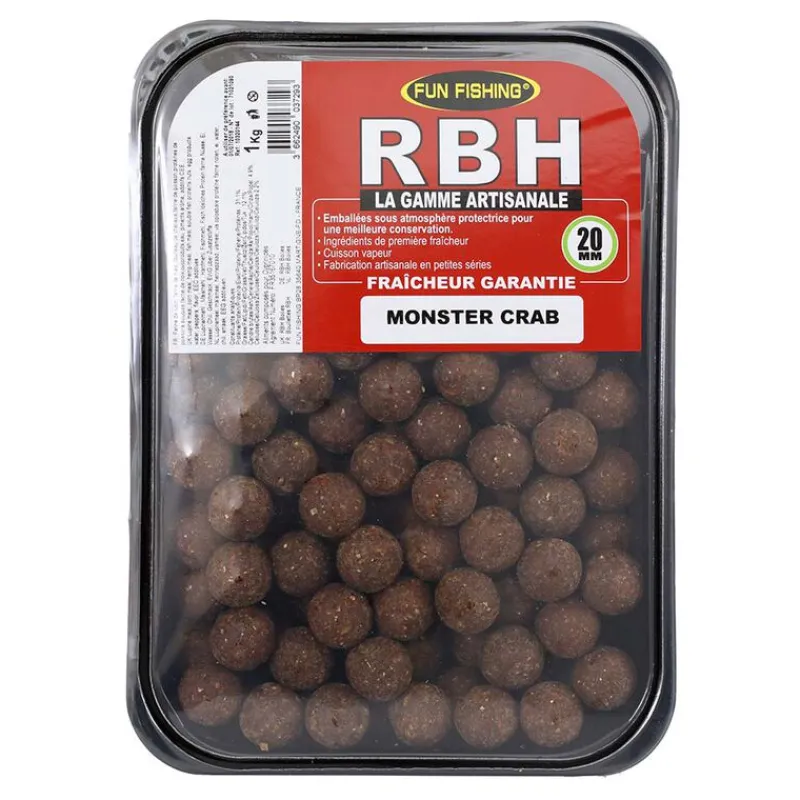 Offre À Volume Carpe|Appâts Et Fabrication - FUN FISHING Bouillette RBH Boilies Monster Crab 800g