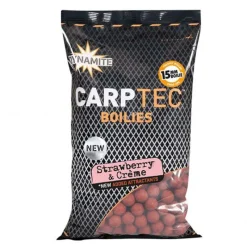 Appâts Et Fabrication - DYNAMITE BAITS Bouillettes Carptec Strawberry Crème 1.8kg