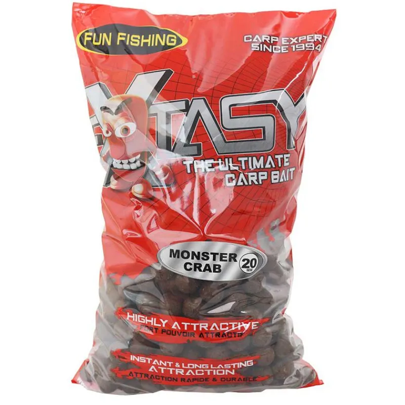 Appâts Et Fabrication - FUN FISHING Bouillettes funfishing extasy monster crab 4kg 20mm
