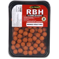 Offre À Volume Carpe|Appâts Et Fabrication - FUN FISHING Bouillettes RBH Boilies Mango N'Butiric 800g