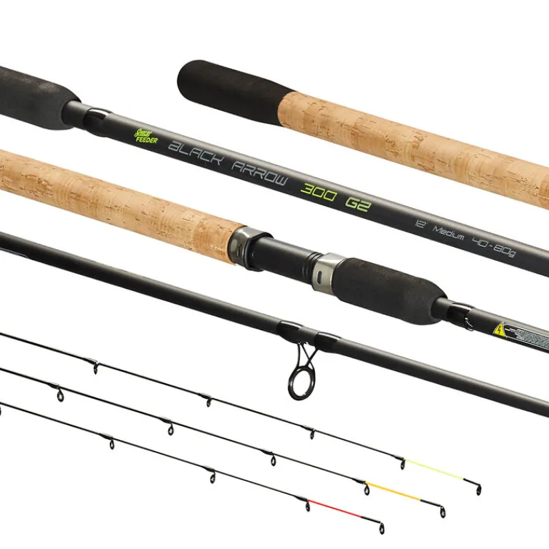 Cannes Feeder - SENSAS Canne Feeder Black Arrow 300 12 pieds 20-80g