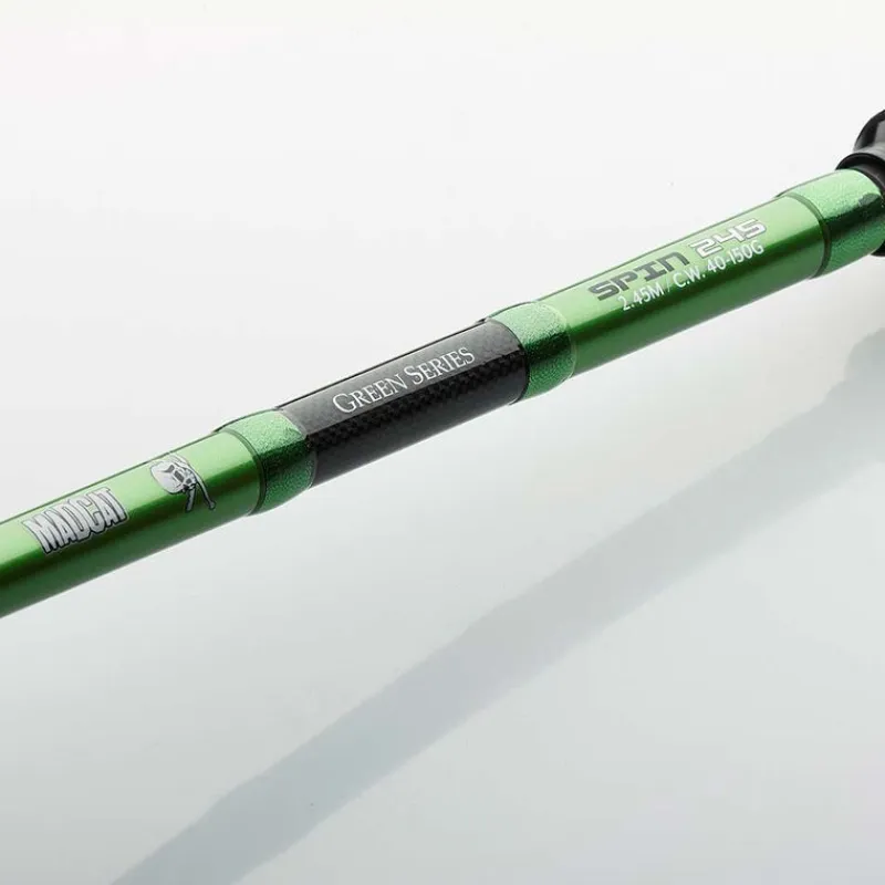 Cannes - MADCAT Canne leurre silure green spin 2.45m 40-150g