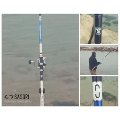 Surfcasting|Cannes - SASORI Canne Surfcasting télescopique Surf Federation FTX 4.10m 80-150g