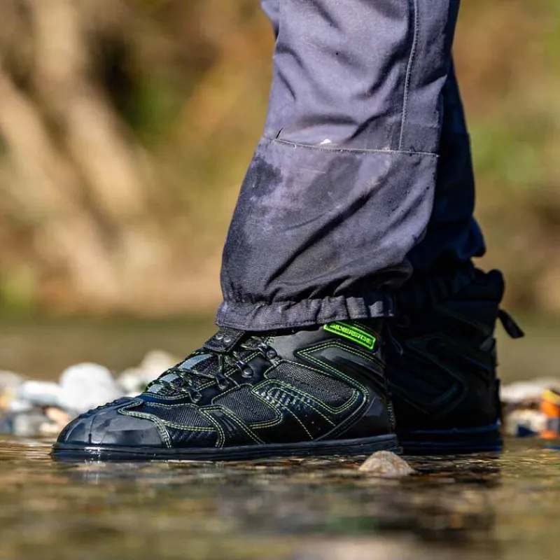 Waders|Wading - SILVER STONE Chaussures de Wading Silverstone Hardwater Rubber Semelles Caoutchouc