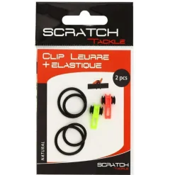 Outillages Et Accessoires|Goodies Et Idées Cadeaux - SCRATCH TACKLE Clip Attache Leurre Elastique Silicone (x2)