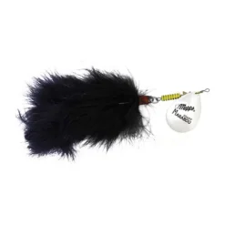 Leurres|Leurres - MEPPS Cuillère Tournante Giant Marabou Argent Noir (x1)