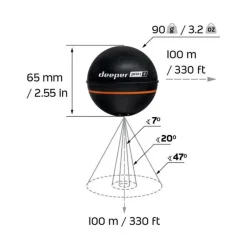 Électronique - DEEPER PRO+ V2, sondeur sans fil avec GPS génération 2