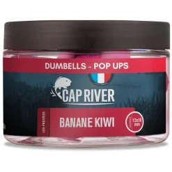 Appâts Et Fabrication - CAP RIVER Dumbells Pop Up Banane Kiwi 12x16mm