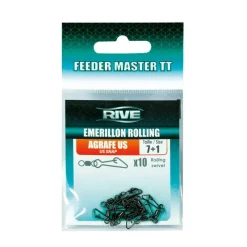 Acc. De Montage Feeder - RIVE Emerillon Rolling Agrafe US - Taille 7 (x10)