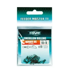 Acc. De Montage Feeder - RIVE Emerillon Rolling Agrafe US - Taille 10 (x10)