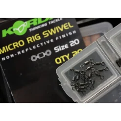 Acc.Montages/Hameçons - KORDA Emerillons baril carpe micro rig swivel