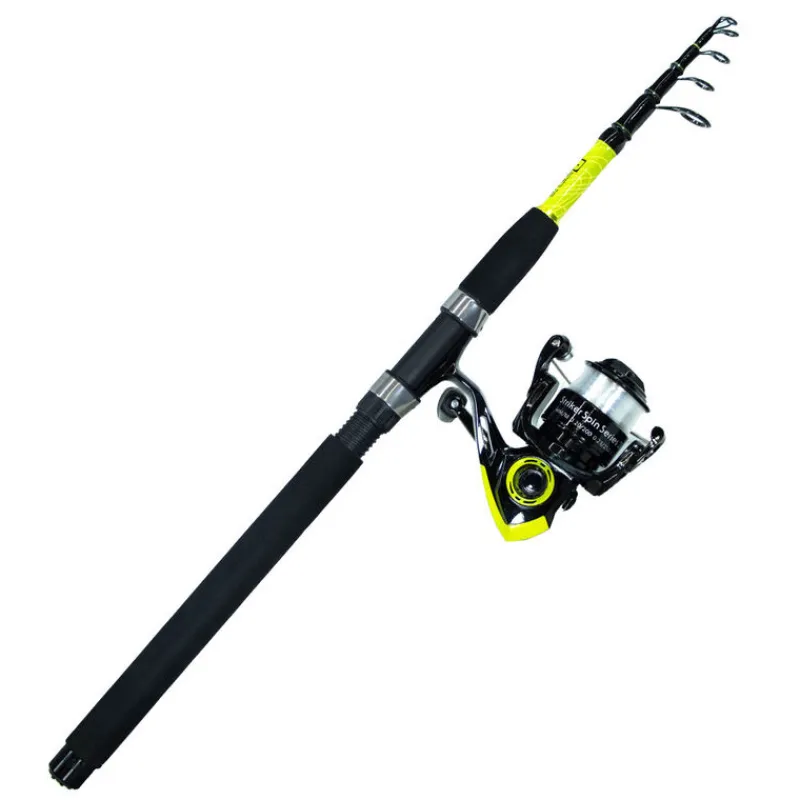 Découverte Pêche Du Carnassier|Packs Et Ensembles - BZONE Ensemble Canne Striker Telespin 240MH 10-40g + Moulinet Striker Spin 3000 + Nylon