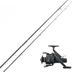 Ensembles|Découverte Pêche À La Carpe - TEAM CARPFISHING Ensemble carpe 12' 3lbs dark water canne + moulinet