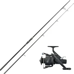 Ensembles|Découverte Pêche À La Carpe - TEAM CARPFISHING Ensemble carpe 10' 3lbs dark water canne + moulinet