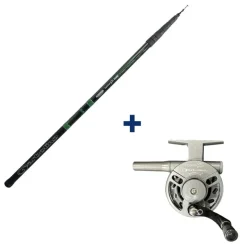 Packs & Ensembles - GARBOLINO Ensemble Canne Téléréglable 4m10 + Moulinet Capoté