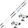Cannes|Packs Et Ensembles - SASORI Ensembles Surf 2 cannes téle 4m10 + 2 moulinets 5000