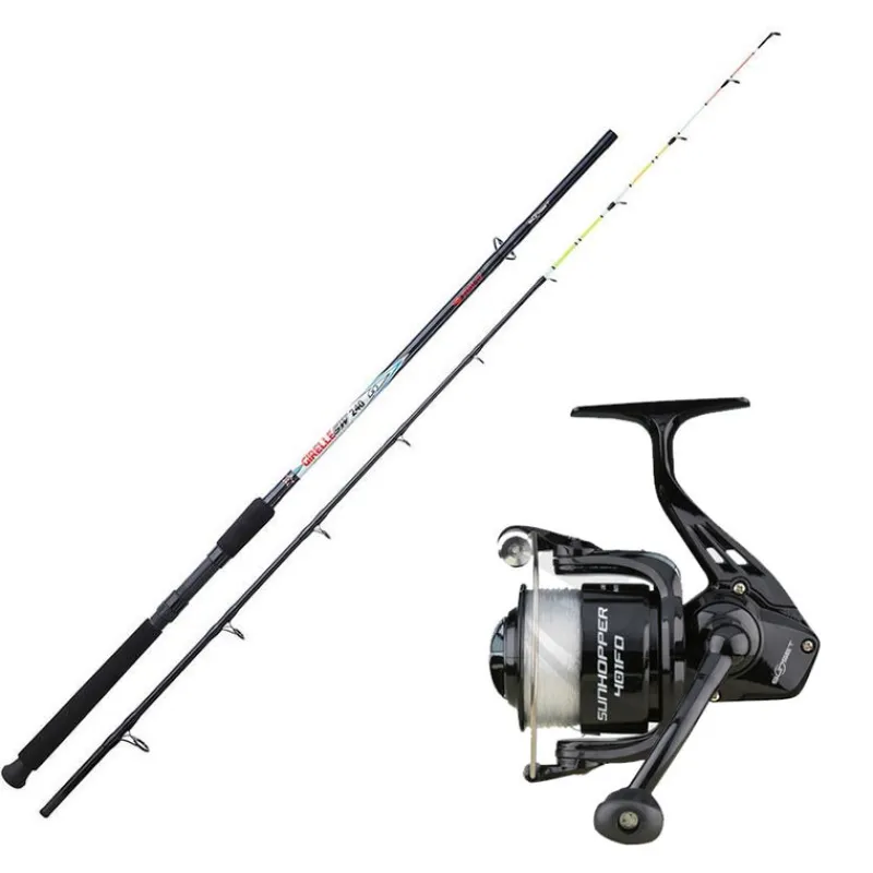 Packs Et Ensembles - SUNSET Ensemble Girelle SW 1.80m, 60-120g + Moulinet Sunhopper SWF 501 Fd