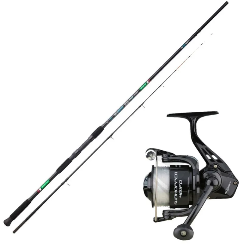 Packs Et Ensembles - SUNSET Ensemble Seaboss SW 2.10m, 100-200g + Moulinet Sunhopper SWF 501Fd