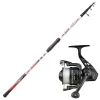 Surfcasting|Packs Et Ensembles - SUNSET Ensemble Surfcasting Télescopique Freeport SW 3.90m (max 200g) + moulinet Sunhopper SWF 601Fd