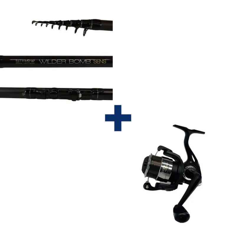 Packs & Ensembles - STROW Ensemble WILDER BOMB SENS 20-60G + FIRST TROUT 2000 FD