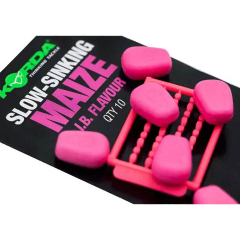 Appâts Et Fabrication - KORDA Faux Maïs Slow Sinking Maize IB (Pink)