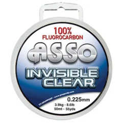 Tresses, Nylons, Fluorocarbones|Découverte Pêche En Mer - ASSO Fil fluorocarbone flashmer invisible clear 30m