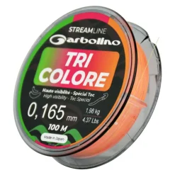 Tresses, Nylons, Fluorocarbones - GARBOLINO Fil spécial corps de ligne STREAMLINE TOC TRI-COLORE