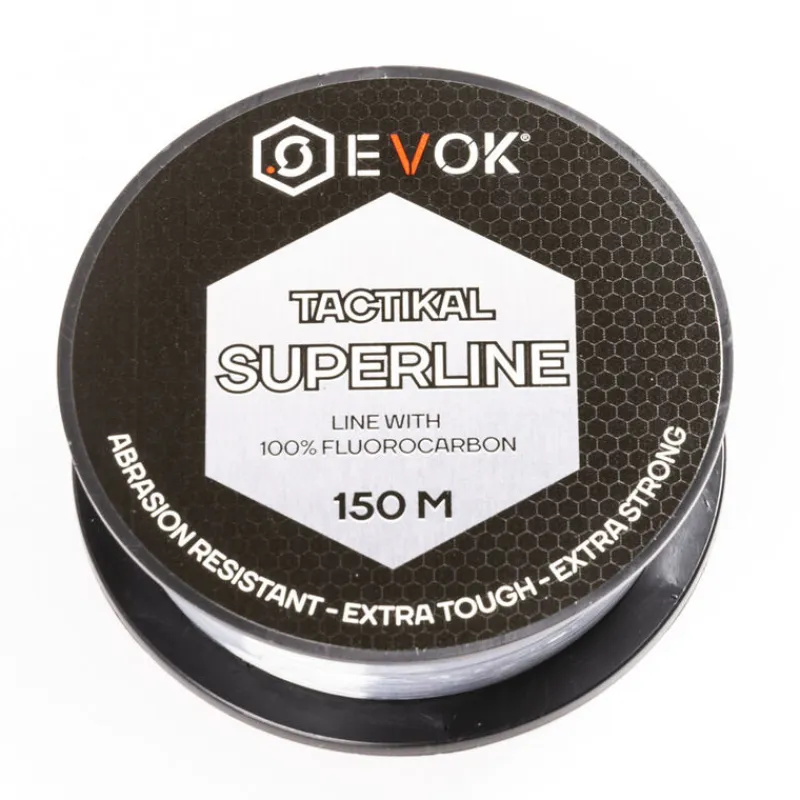 Tresses, Nylons, Fluorocarbones|Tresses, Nylons, Fluorocarbones - EVOK Fluorocarbone Tactikal Super Line 150m