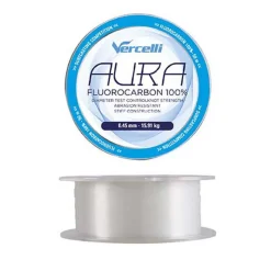 Tresses, Nylons, Fluorocarbones - VERCELLI Fluorocarbone Aura 50m